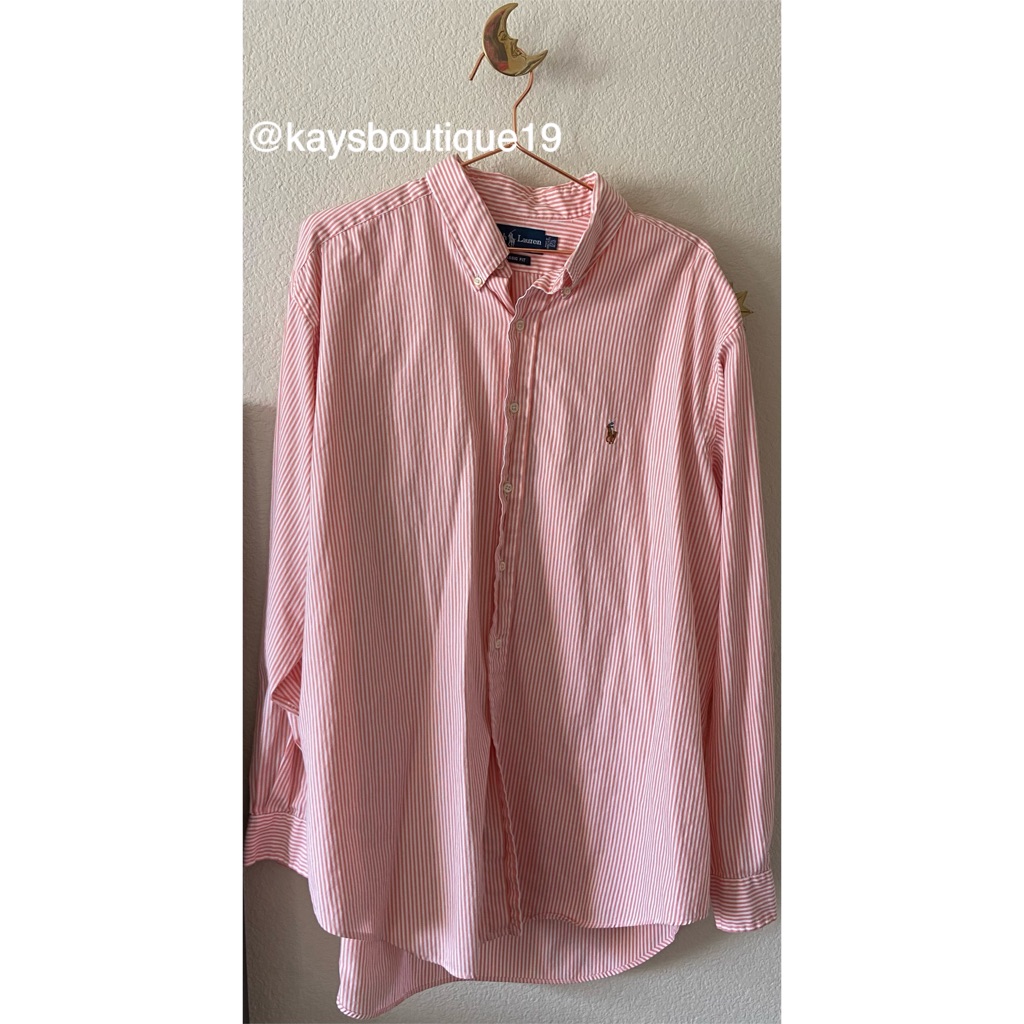 Ralph Lauren Classic Fit Button Up Shirt Size Neck 17.5 (36/37)
